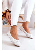 Baleriny Damskie Klasyczne Profilowana Wkładka Białe Fimme Baleriny Damskie Klasyczne Profilowana Wkładka Białe Fimme