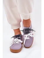 Nízké Dámské Tenisky S Šněrováním Fialové model 21689775 - Boto Nízké Dámské Tenisky S Šněrováním Fialové model 21689775 - Boto