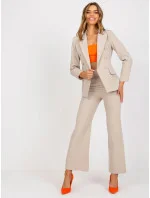 Dámske sako DHJ MA 15555 béžové - FPrice Dámske sako DHJ MA 15555 béžové - FPrice