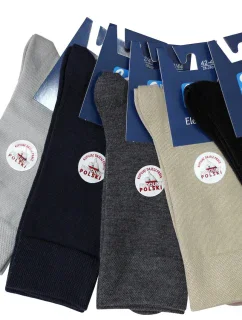 Hladké pánske ponožky ELEGANT