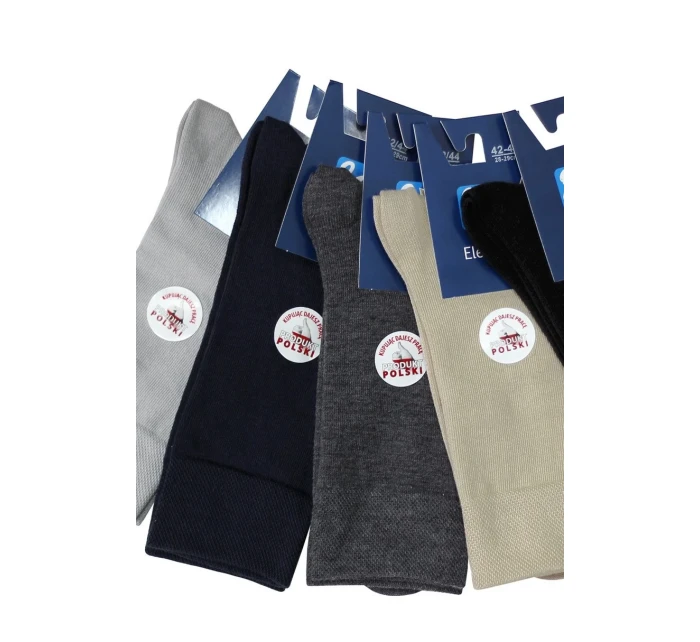Hladké pánske ponožky ELEGANT