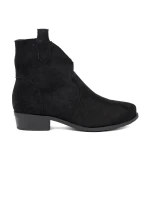 Jedinečné dámské černé kotníčkové boty Obcas Jedinečné dámské černé kotníčkové boty Obcas