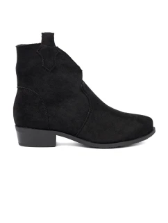 Jedinečné dámské černé kotníčkové boty Obcas