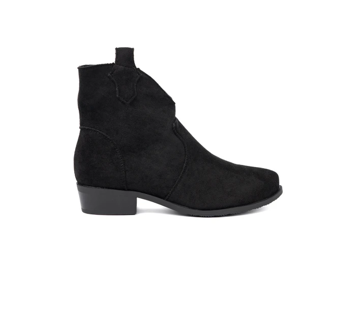 Jedinečné dámské černé kotníčkové boty Obcas Jedinečné dámské černé kotníčkové boty Obcas