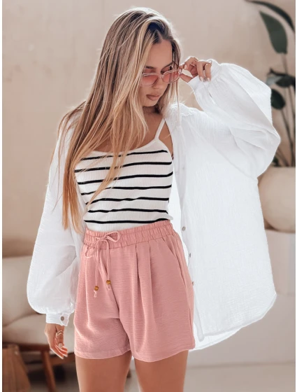 Dámské látkové šortky SUMMER růžové Dstreet model 21987213 - FashionStreet Dámské látkové šortky SUMMER růžové Dstreet model 21987213 - FashionStreet