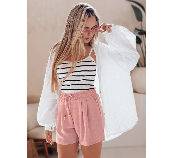 Dámské látkové šortky SUMMER růžové Dstreet model 21987213 - FashionStreet Dámské látkové šortky SUMMER růžové Dstreet model 21987213 - FashionStreet