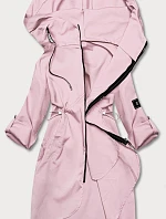 Dámska tenká sukňa s kapucňou Dirty Pink (B8118-81)