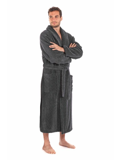 župan Athena s golierom antracitový