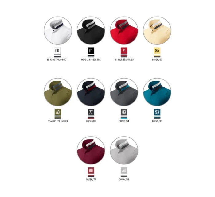 Malfini Collar Up M MLI-25600 biele polo tričko