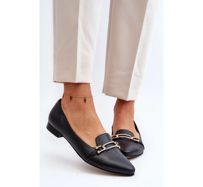 Kožené s ozdobou Černé model 21646091 - Zazoo