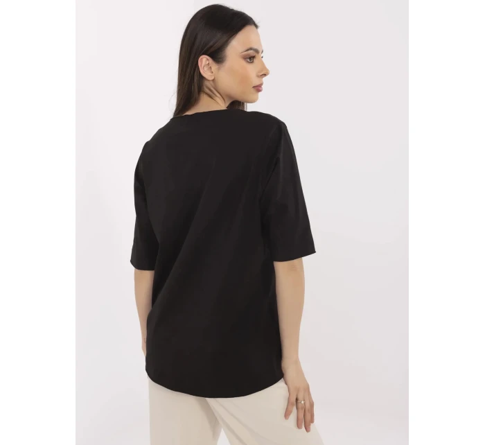 Bluzka CLM BZ model 21094612 czarny - FPrice Bluzka CLM BZ model 21094612 czarny - FPrice