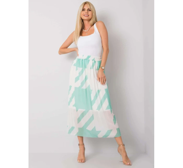 Sukňa DHJ SD 13325.73P biela zelená