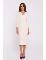 Květinové tužkové šaty  kost model 20503002 - STYLOVE