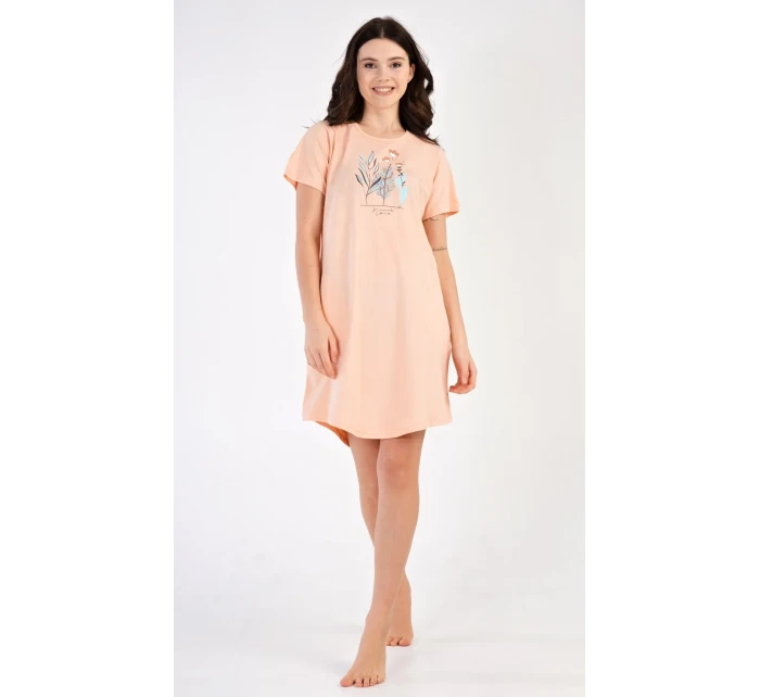 Dámské domácí šaty s krátkým rukávem Garden