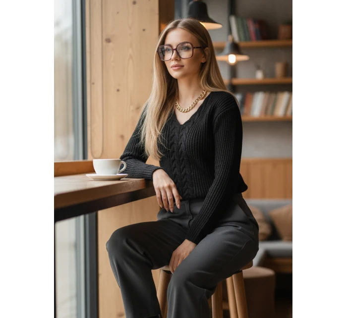 dámský svetr černý Dstreet model 21967084 - FashionStreet