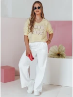 Dámské tepláky s širokými nohavicemi white Dstreet model 21988797 - FashionStreet