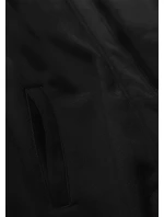 Čierna dámska dlhá mikina na zips (AMG815) Čierna dámska dlhá mikina na zips (AMG815)