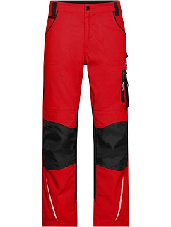 JN 832 (4260) Pracovní kalhoty Strong model 22491530 red/black - Daiber