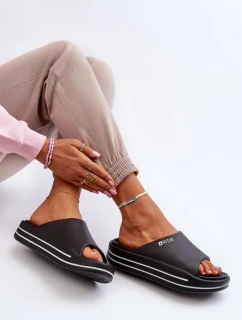 Klapki Damskie Na Platformie Big Star NN274A037 Czarne