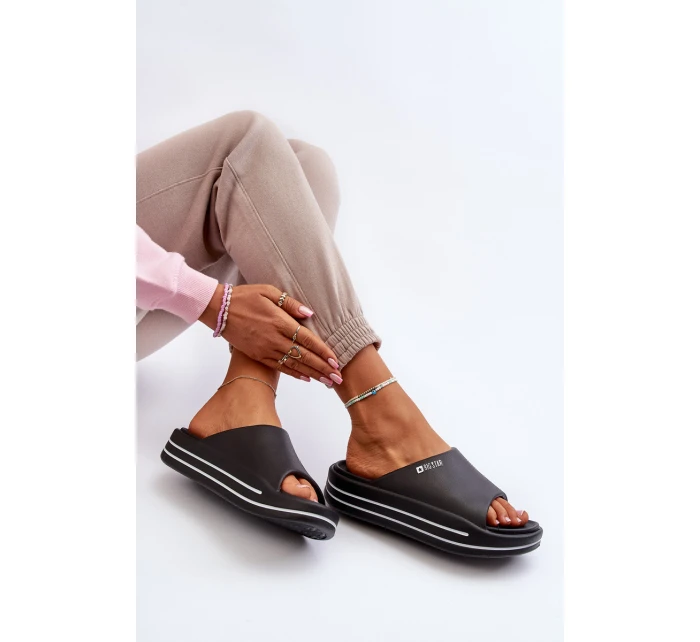 Dámské sandály na platformě Big Star model 21652623 černé - Big Star Shoes Dámské sandály na platformě Big Star model 21652623 černé - Big Star Shoes