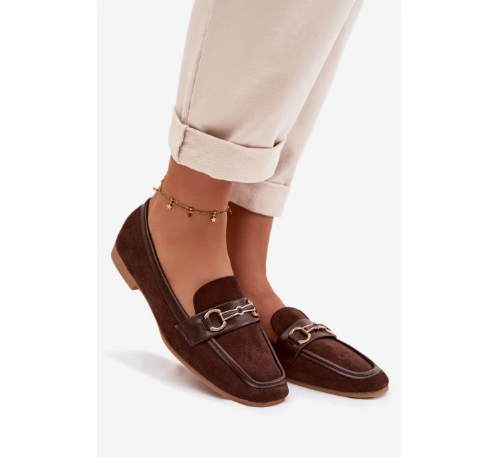 Dámské Mokasíny S Ozdobou Hnědé Palerina
