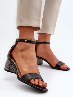 Sandále na podpätku model 195742 Step in style