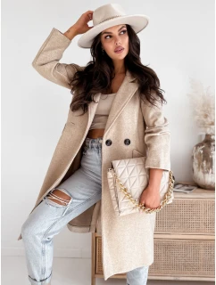 Dámský kabát světle béžový Dstreet model 21971186 - FashionStreet