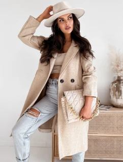 Dámsky svetlý béžový kabát HARVEST FashionStreet TY3883