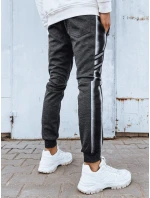 Pánske tmavosivé tepláky FashionStreet UX4197