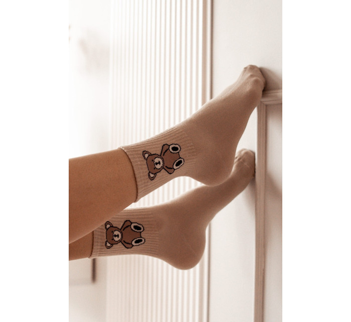 Dámske ponožky Milena 0200 Plyšový medvedík 37-41