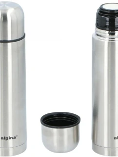 ALPINA TERMOSKA NA CESTY 480ML STRIEBORNÁ
