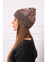 Dámská čepice Iris model 18751799 cappuccino - K-Fashion