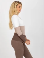 Blúzka RV BZ 8431.31X bielo-hnedá