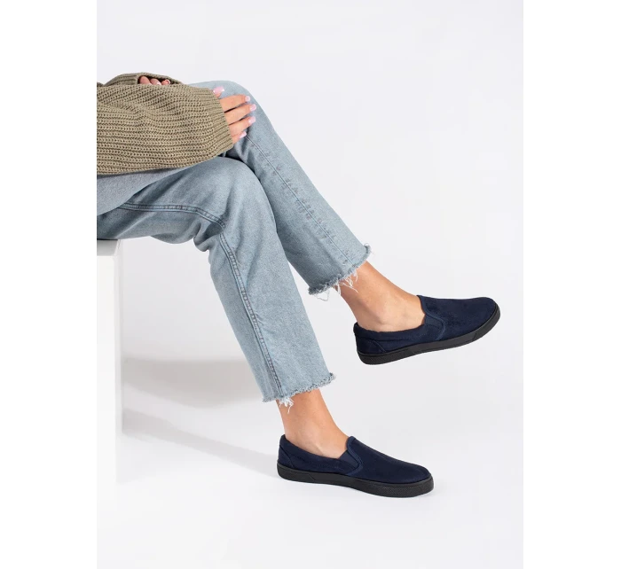 Klasické dámske topánky na podpätku bez podpätku Klasické dámske topánky na podpätku bez podpätku