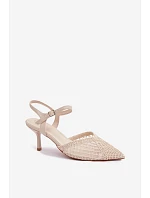 Sandále na podpätku model 226509 Vykročte štýlovo