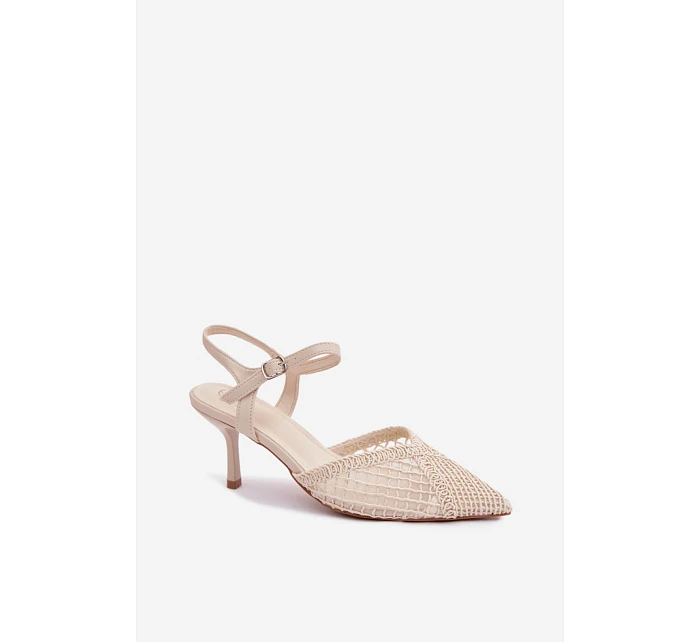 Sandále na podpätku model 226509 Vykročte štýlovo