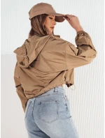 Dámská přechodná bunda s kapucí béžová Dstreet model 21974228 - FashionStreet