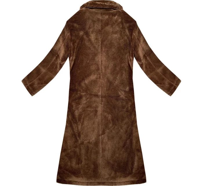 Dámský kabát typu ve velbloudí barvě model 21247777 - J.STYLE Dámský kabát typu ve velbloudí barvě model 21247777 - J.STYLE