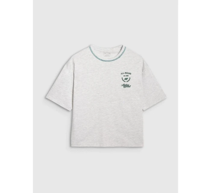 Dámske tričko oversize s potlačou 4F 4FRSS25TTSHF2979-26M