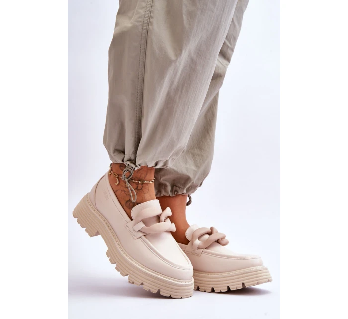 Kožené boty Big Star Béžová model 21618136 - Big Star Shoes