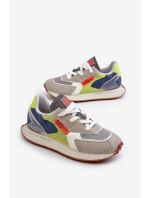 Buty Sportowe Sneakersy Męskie Memory Foam System Big Star NN174344 Szare