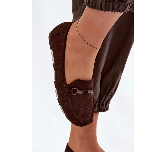 Dámské mokasiny Ploché Čokoládové Olisa Dámské mokasiny Ploché Čokoládové Olisa