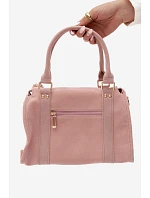 Růžová kabelka z imitace semiše model 22220873 - Flora&Co Růžová kabelka z imitace semiše model 22220873 - Flora&Co