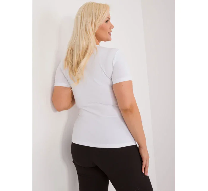 T shirt RV TS model 19920695 biały - FPrice T shirt RV TS model 19920695 biały - FPrice