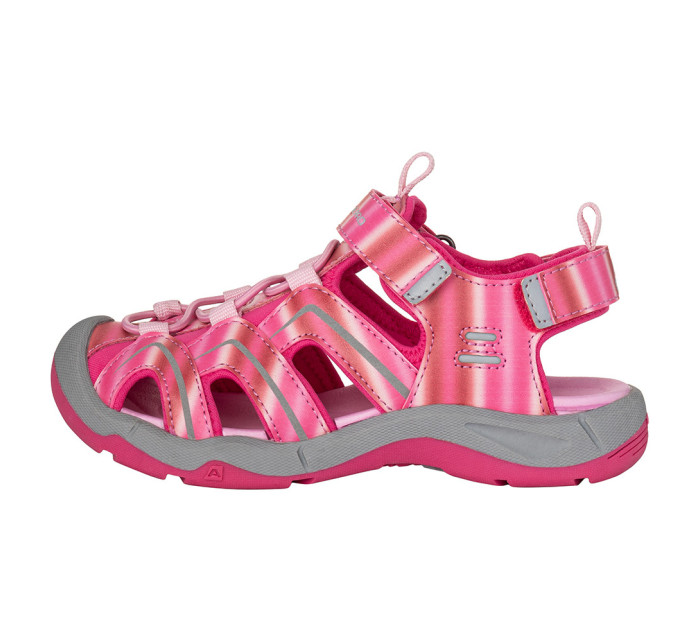 Detské sandále s reflexnými prvkami ALPINE PRO ANGUSO magenta