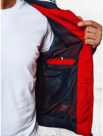 Pánska prechodná bunda s kapucňou červená Dstreet TX4376