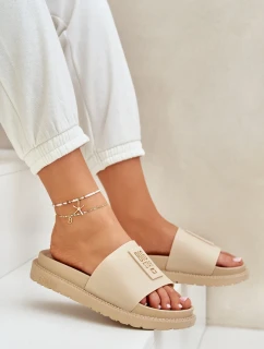 Dámske papuče Big Star - béžové