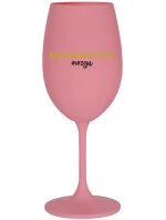 DEFRAGMENTÁCIA MOZGU - ružový pohár na víno 350 ml DEFRAGMENTÁCIA MOZGU - ružový pohár na víno 350 ml