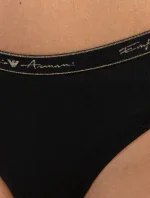 Dámske brazílske nohavičky 2 pack 163337 1A223 - 00020 - Čierna - Emporio Armani