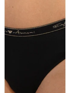 Dámske brazílske nohavičky 2 pack 163337 1A223 - 00020 - Čierna - Emporio Armani